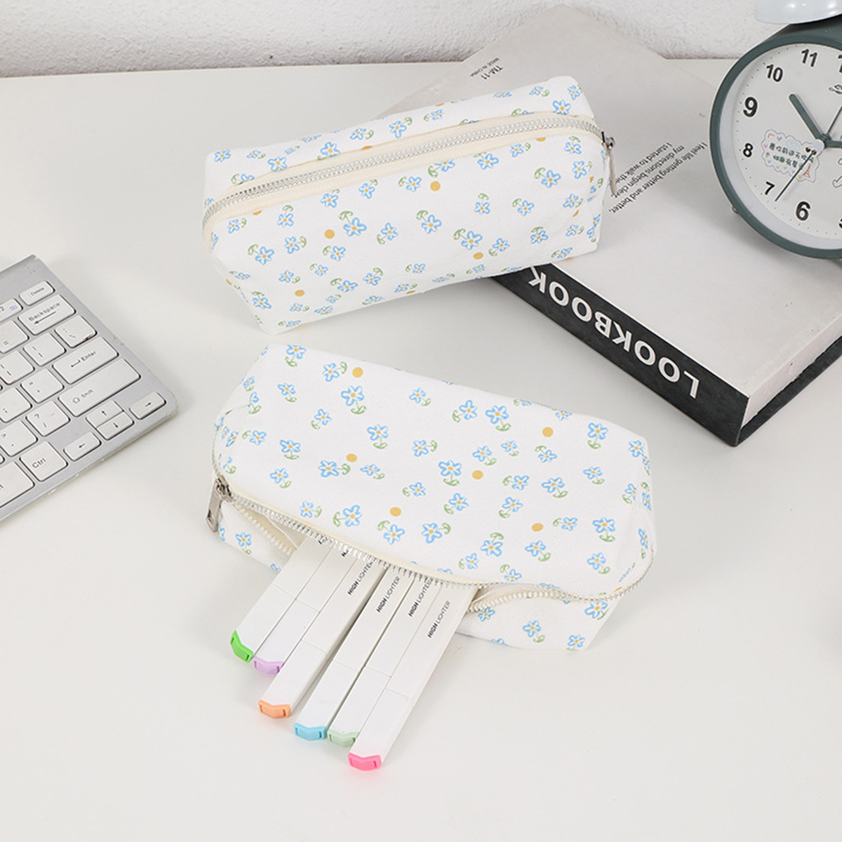 Simple floral printed pencil c - Stationery Office Supply Store avaliação e preço