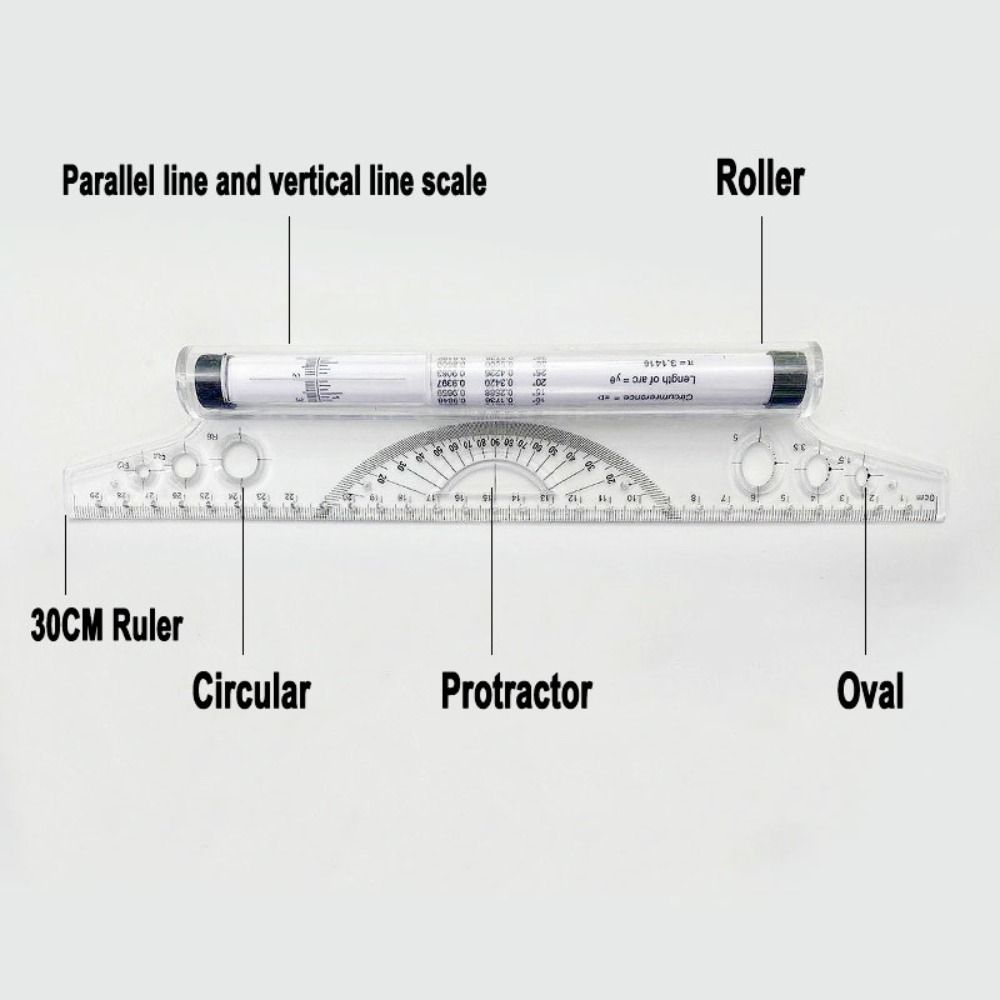 Professional Plastic Parallel  - Ruler Set Transparent avaliação e preço