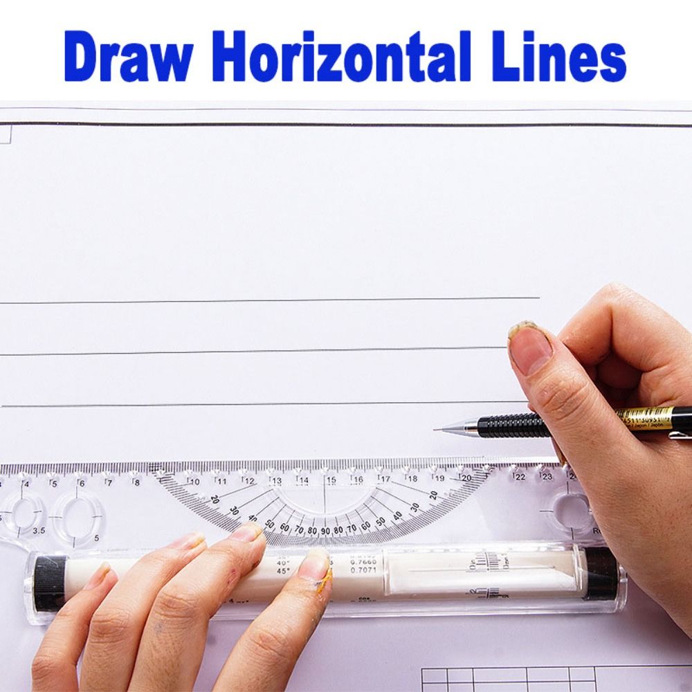 Professional Plastic Parallel  - Ruler Set Transparent avaliação e preço