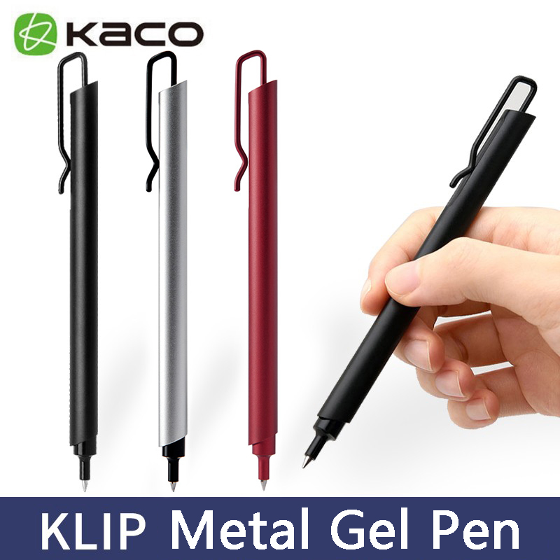 Kaco Metal Gel Pen 0.5MM Black - Office Stationery Supply Business avaliação e preço