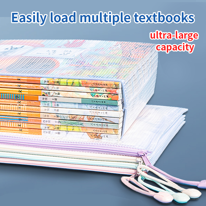 5-30Pcs Mesh Zipper Pouch Docu - Office Stationery And Supply avaliação e preço